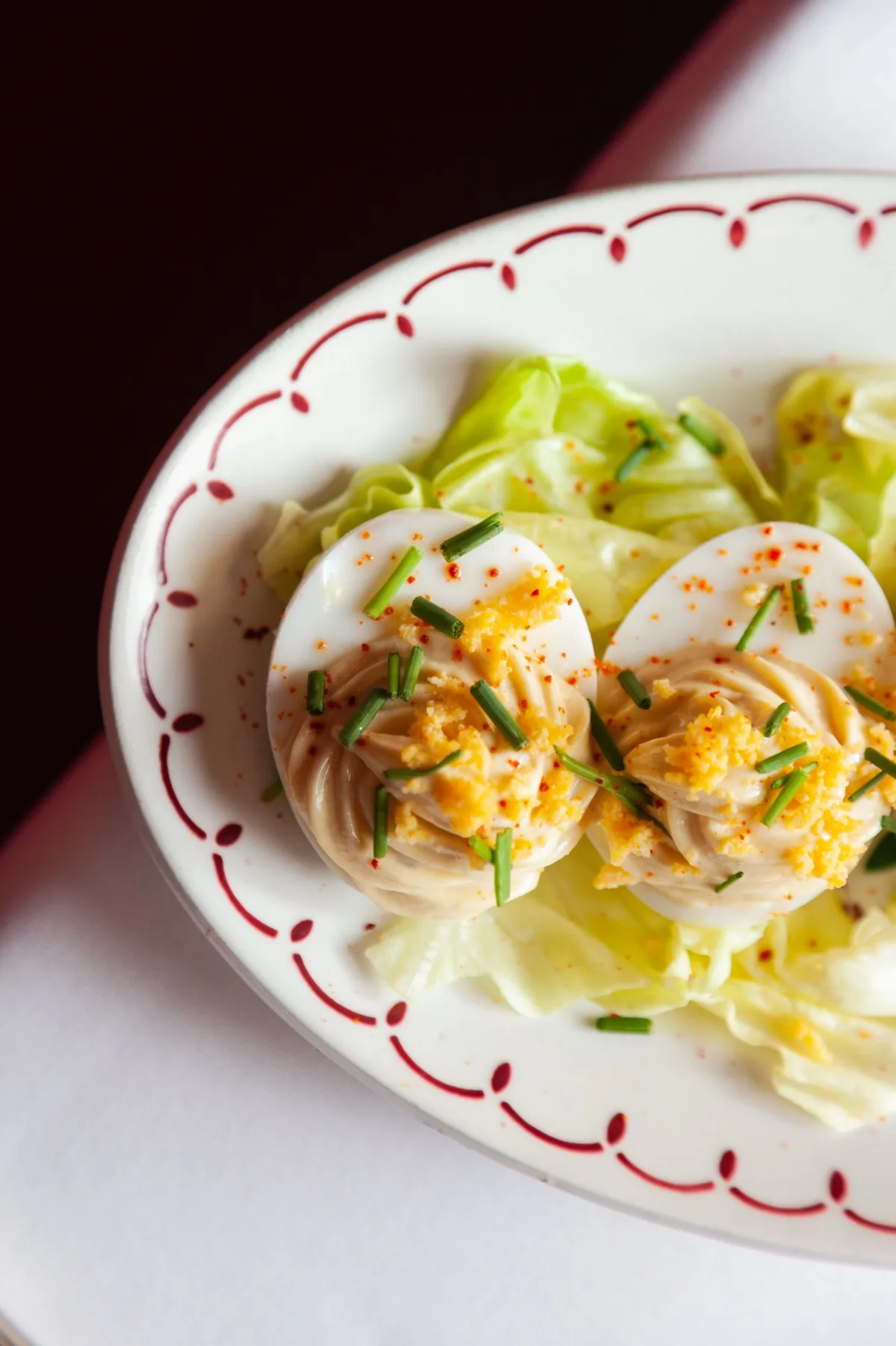 Œufs mimosa du Café Max, mise en bouche du Chef Frédéric Vardon